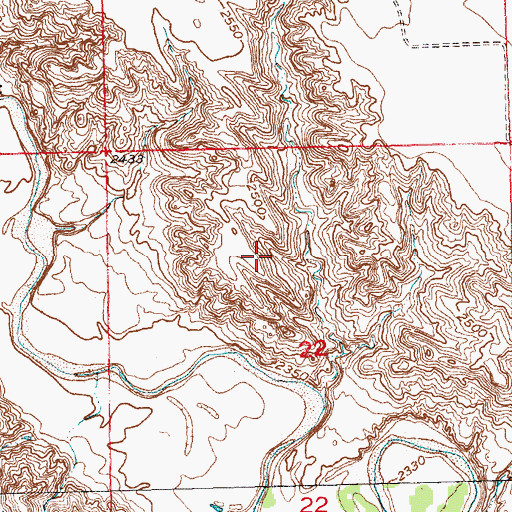 Topographic Map of Ronald Philips Dam Number 1, SD