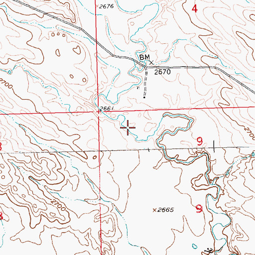 Topographic Map of E J Mooney Dam Number 1, SD