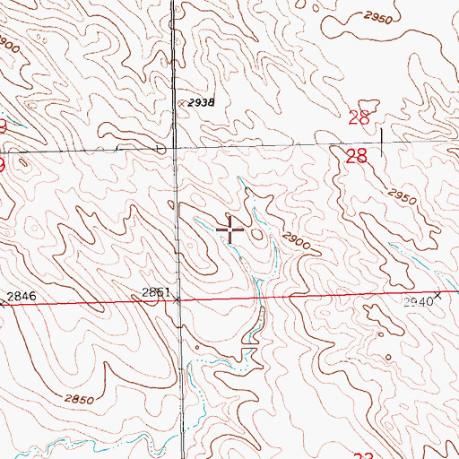 Topographic Map of Francis Chaffee Dam Number 1, SD