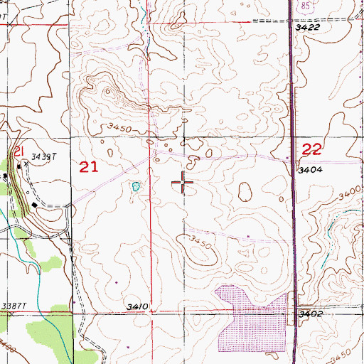Topographic Map of Spearfish Valley Ranch Dam, SD