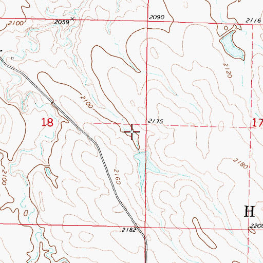 Topographic Map of Iverson Number 1 Dam, SD