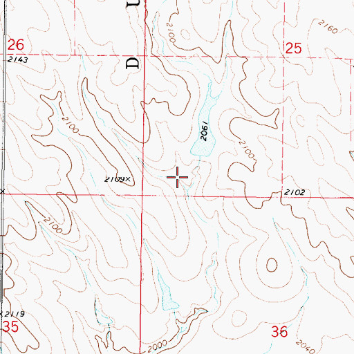 Topographic Map of Nichols Number 2 Dam, SD