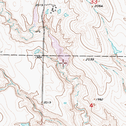 Topographic Map of Dalhke Ranch Number 4 Dam, SD