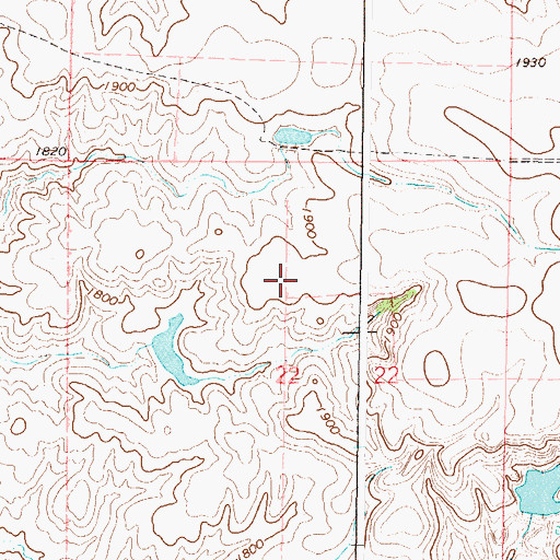 Topographic Map of George Turner Dam, SD