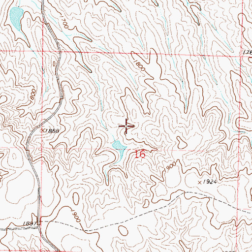 Topographic Map of Richard Walth Dam, SD
