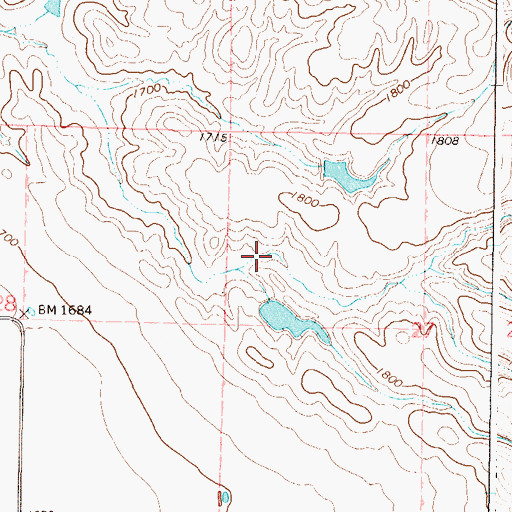 Topographic Map of John Liebelt Dam, SD