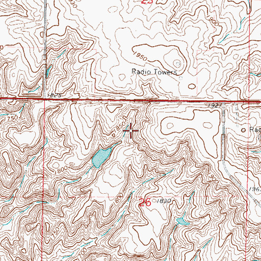 Topographic Map of A W Spiry Dam, SD