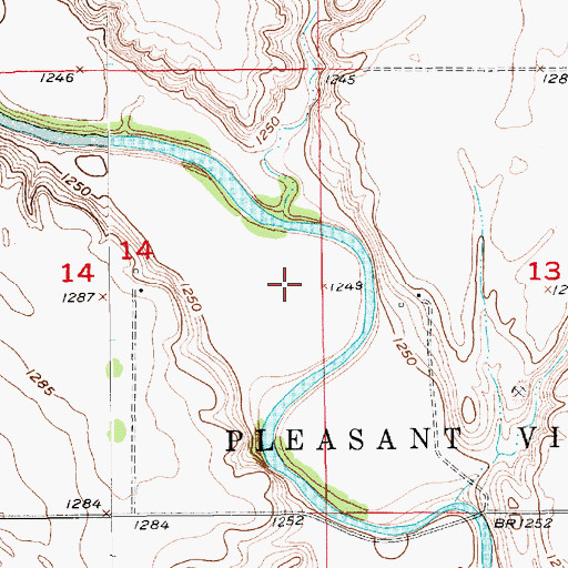Topographic Map of James Diversion Dam, SD