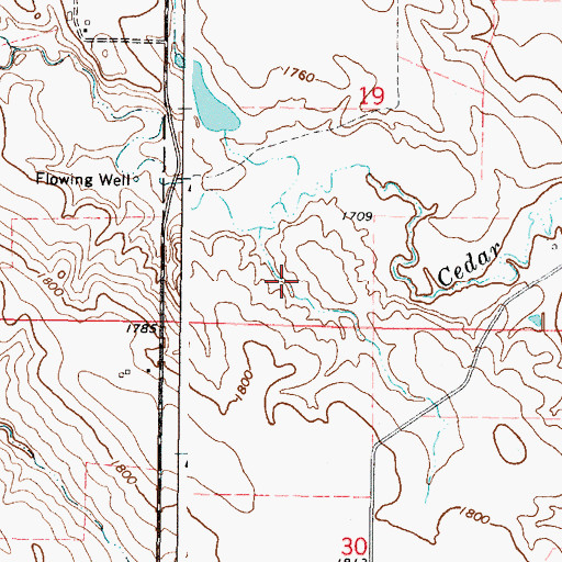 Topographic Map of William Smith Dam, SD