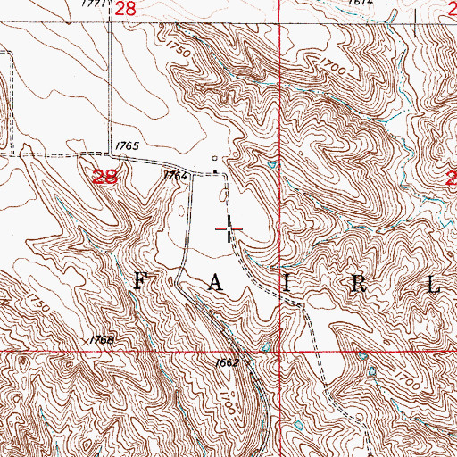 Topographic Map of John Bunker Dam, SD