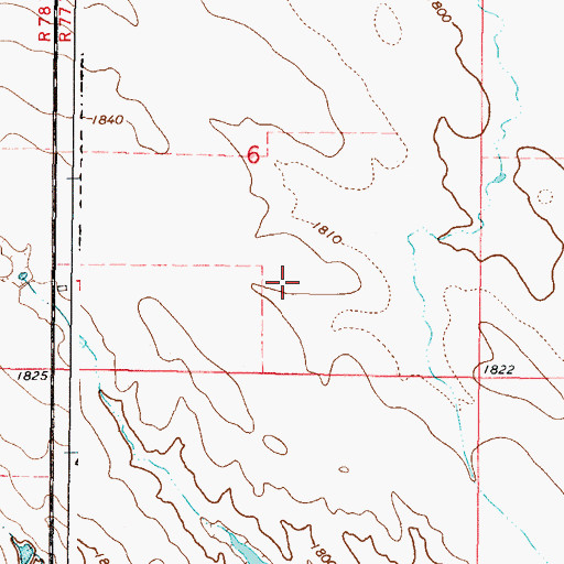 Topographic Map of Alkali Dam, SD
