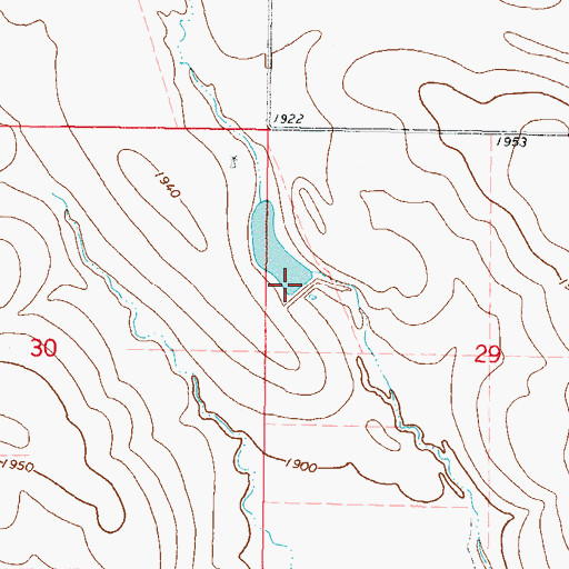 Topographic Map of Bower Dam, SD