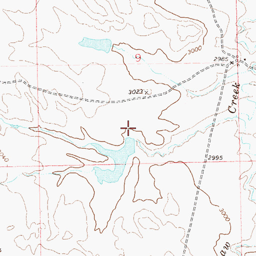 Topographic Map of Dry Hole Dam, SD
