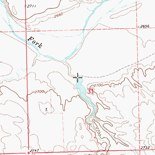 Topographic Map of Egland Dam, SD