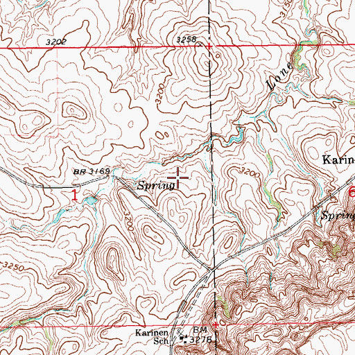 Topographic Map of Hanson Dam, SD
