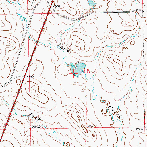 Topographic Map of Jacobi Dam, SD