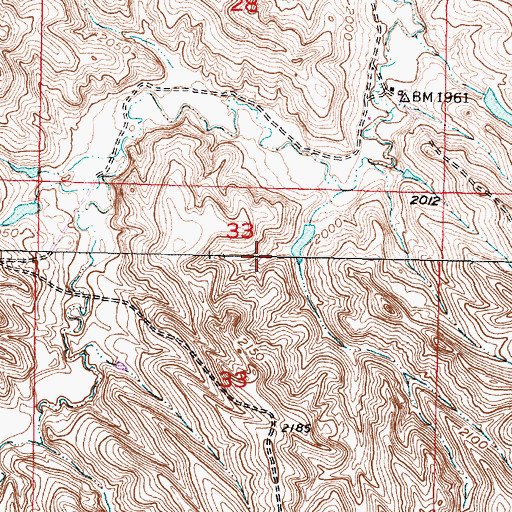 Topographic Map of Novey Joe Number 1 Dam, SD