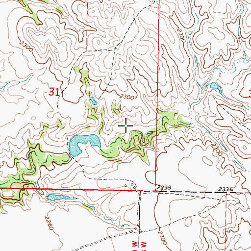 Topographic Map of Kolezal John Number 8 Dam, SD