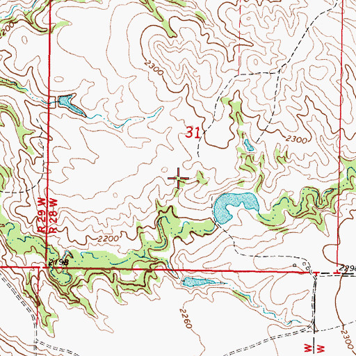 Topographic Map of Dolezal John Number 7 Dam, SD