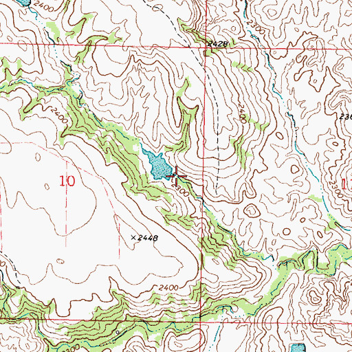Topographic Map of Krogman Harold Number 1 Dam, SD