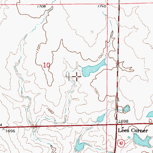 Topographic Map of Knippling Stockwater Dam Number 6, SD