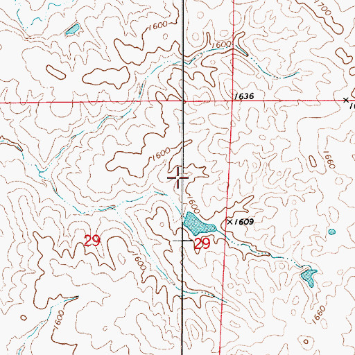Topographic Map of Cable Stockwater Dam Number 3, SD