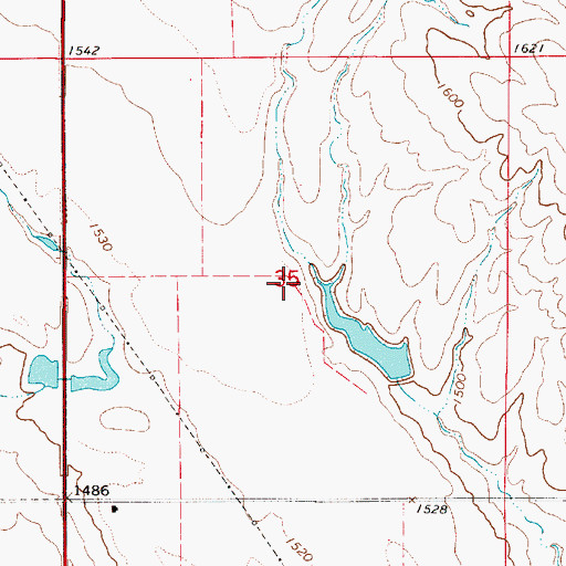 Topographic Map of Cable Stockwater Dam Number 1, SD