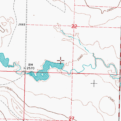 Topographic Map of Kary Number 1 Dam, SD