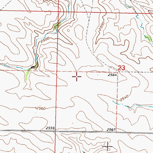 Topographic Map of Krogman Number 5 Dam, SD
