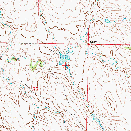 Topographic Map of Rohloff Number 1 Dam, SD