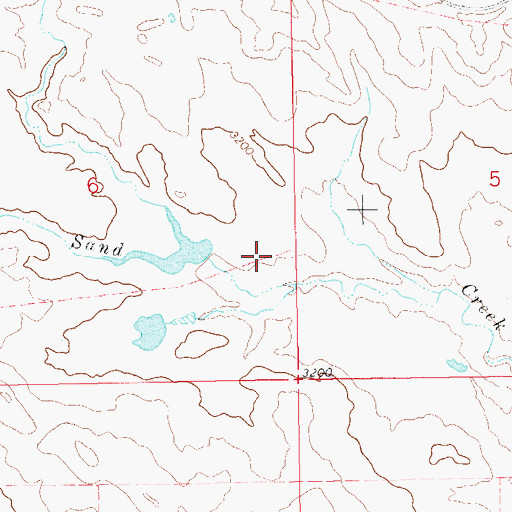 Topographic Map of Truman Dam, SD