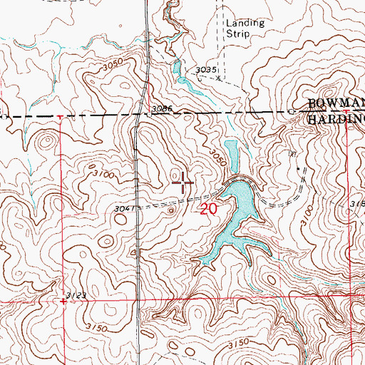 Topographic Map of Road Dam, SD