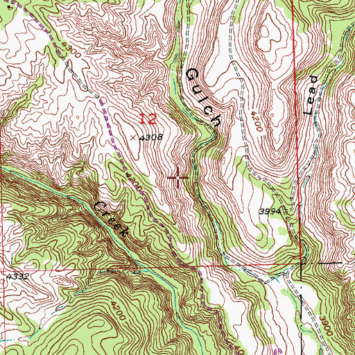 Topographic Map of Beermug Dam, SD