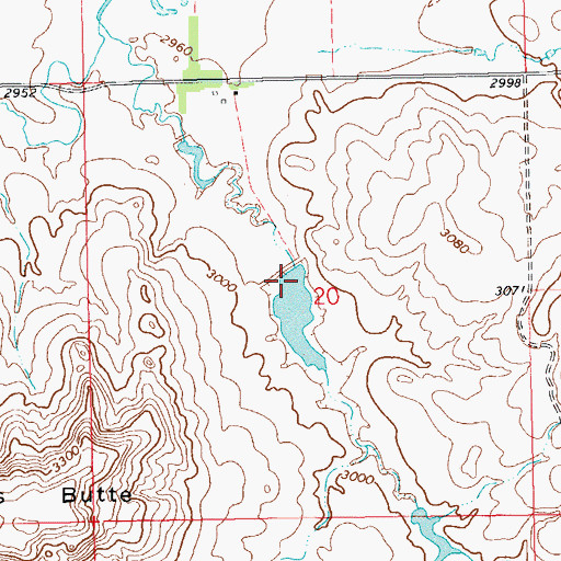 Topographic Map of Tufte Dam, SD