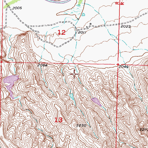 Topographic Map of Word Dam, SD