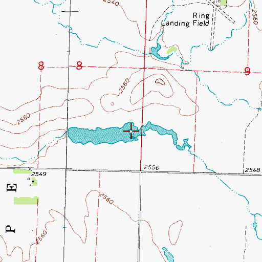 Topographic Map of Schmidt Number 2 Dam, SD