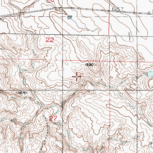 Topographic Map of Prince and Sons Number 1 Dam, SD