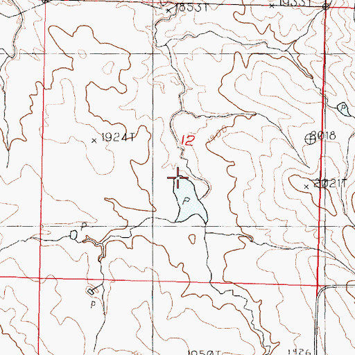 Topographic Map of J E Sheehan Estate Number 2 Dam, SD