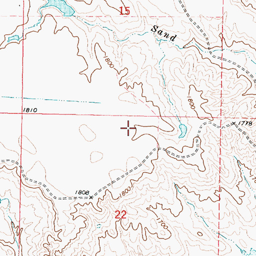 Topographic Map of Walter Thompson Dam, SD