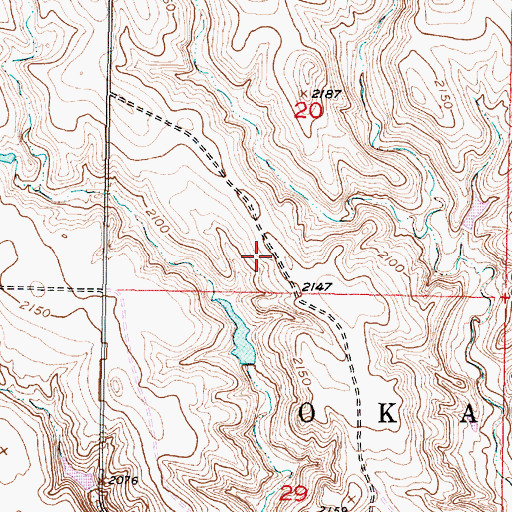 Topographic Map of Brun Skill Number 1 Dam, SD