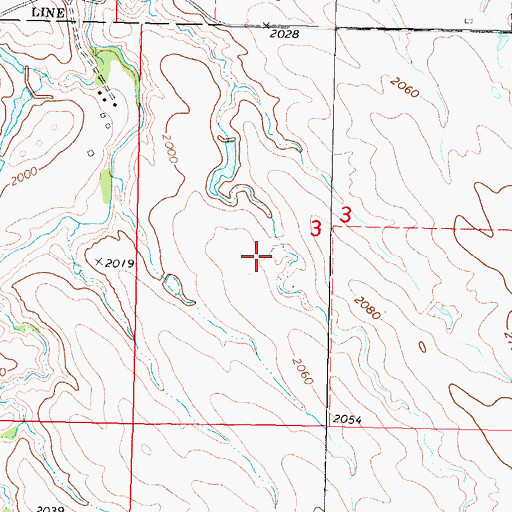Topographic Map of Lyman Number 1 Dam, SD