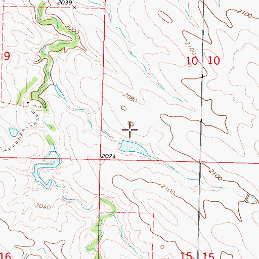 Topographic Map of Lyman Number 2 Dam, SD