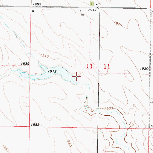 Topographic Map of Hendricks Number 4 Dam, SD