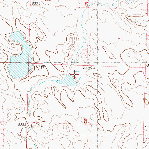 Topographic Map of D Schrempp Dam, SD