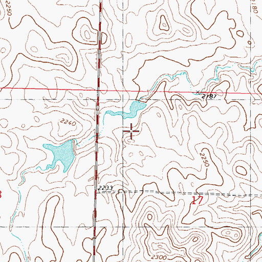 Topographic Map of B Oleary Dam, SD
