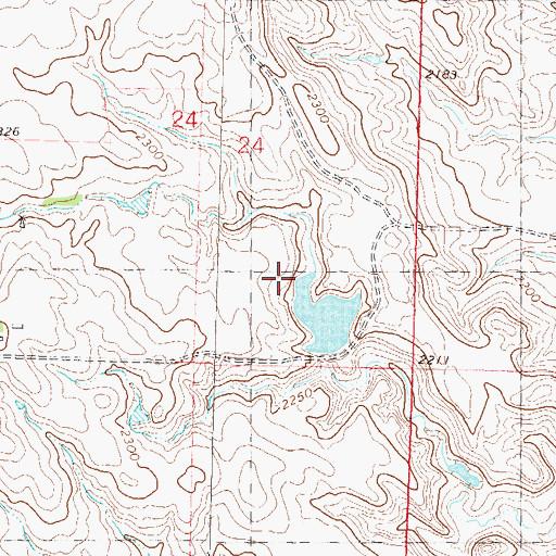 Topographic Map of R Berndt Dam, SD