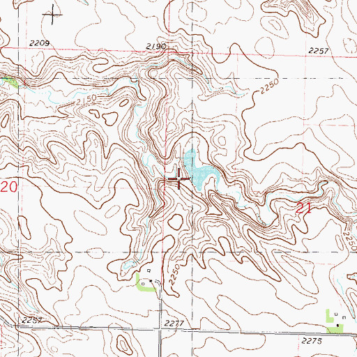 Topographic Map of G P Joens Dam, SD