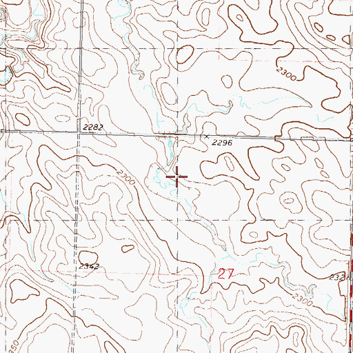 Topographic Map of School Land Dam, SD