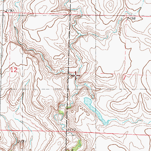 Topographic Map of R E Grazing Number 1 Dam, SD