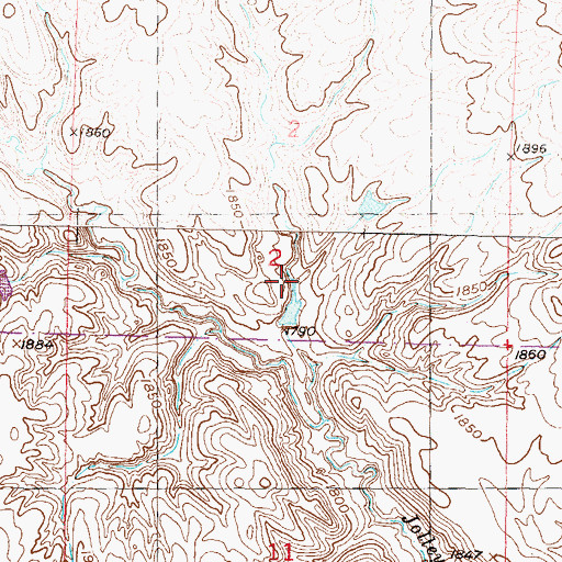 Topographic Map of Maciejewski Dam, SD